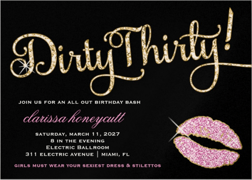 Dirty 30 Themed 30th Birthday Party Ideas Butlers In The Buff Us