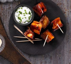 pork belly glazed chunks