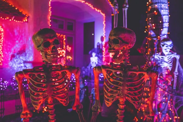 skeletons vancouver halloween party