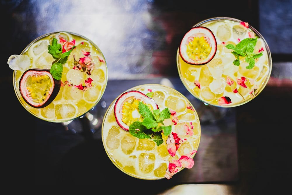 cocktails and drinks for a party bus in vancouver